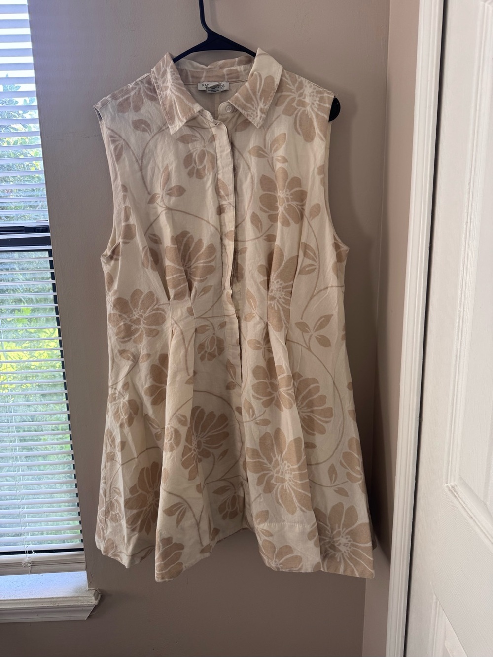Rachel Zoe Los Angeles Floral Cotton Blend Summer Midi Dress XL